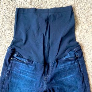 AG Jeans Maternity Dark Wash with Full Belly Panel